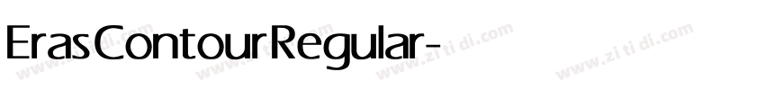 Eras Contour Regular字体转换